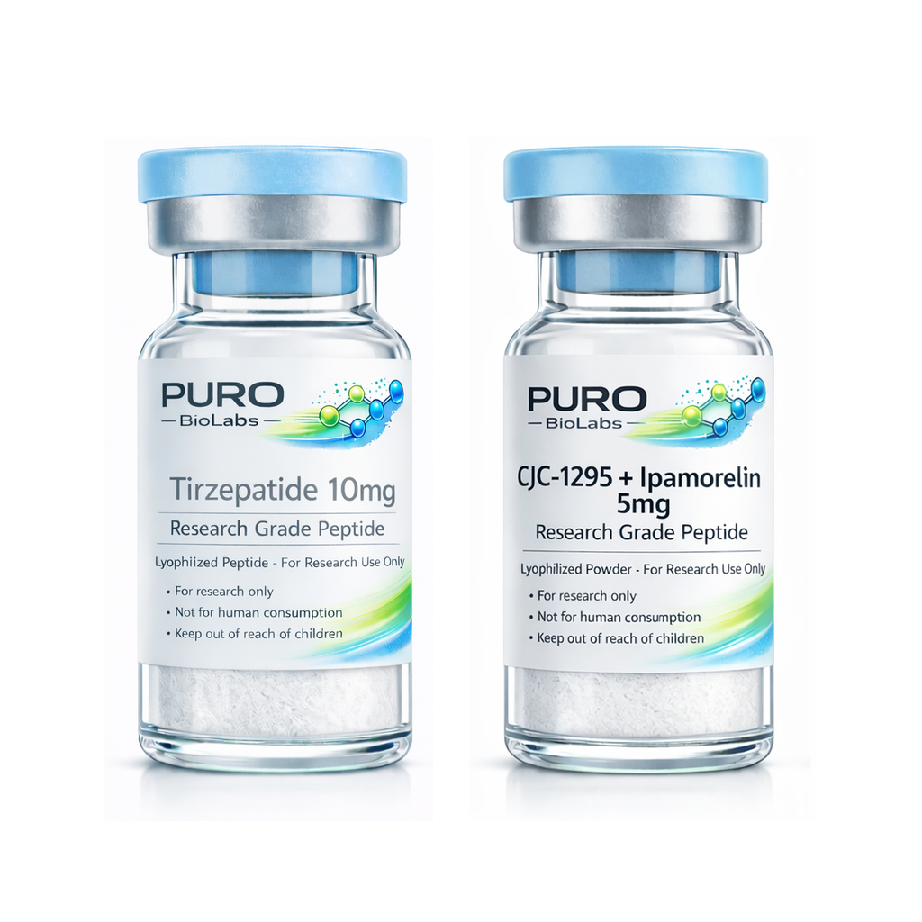Body Recomp Stack - Tirzepatide and CJC-1295 + Ipamorelin vials