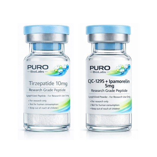 Body Recomp Stack - Tirzepatide and CJC-1295 + Ipamorelin vials