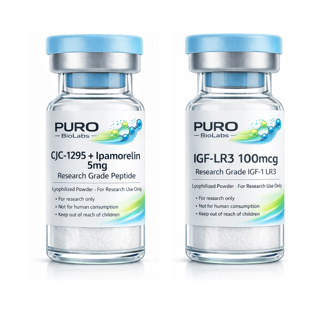 Lean Mass Stack - CJC-1295 + Ipamorelin and IGF-LR3 vials