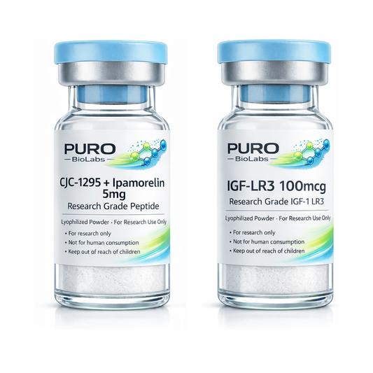 Lean Mass Stack - CJC-1295 + Ipamorelin and IGF-LR3 vials