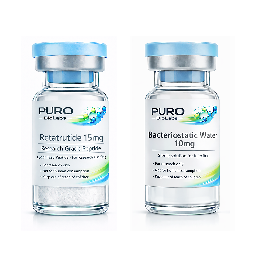 Retatrutide 15mg Starter Kit with Bacteriostatic Water