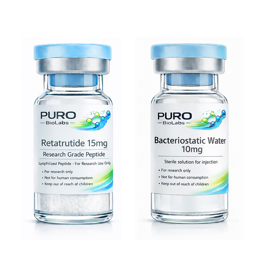 Retatrutide 15mg Starter Kit with Bacteriostatic Water