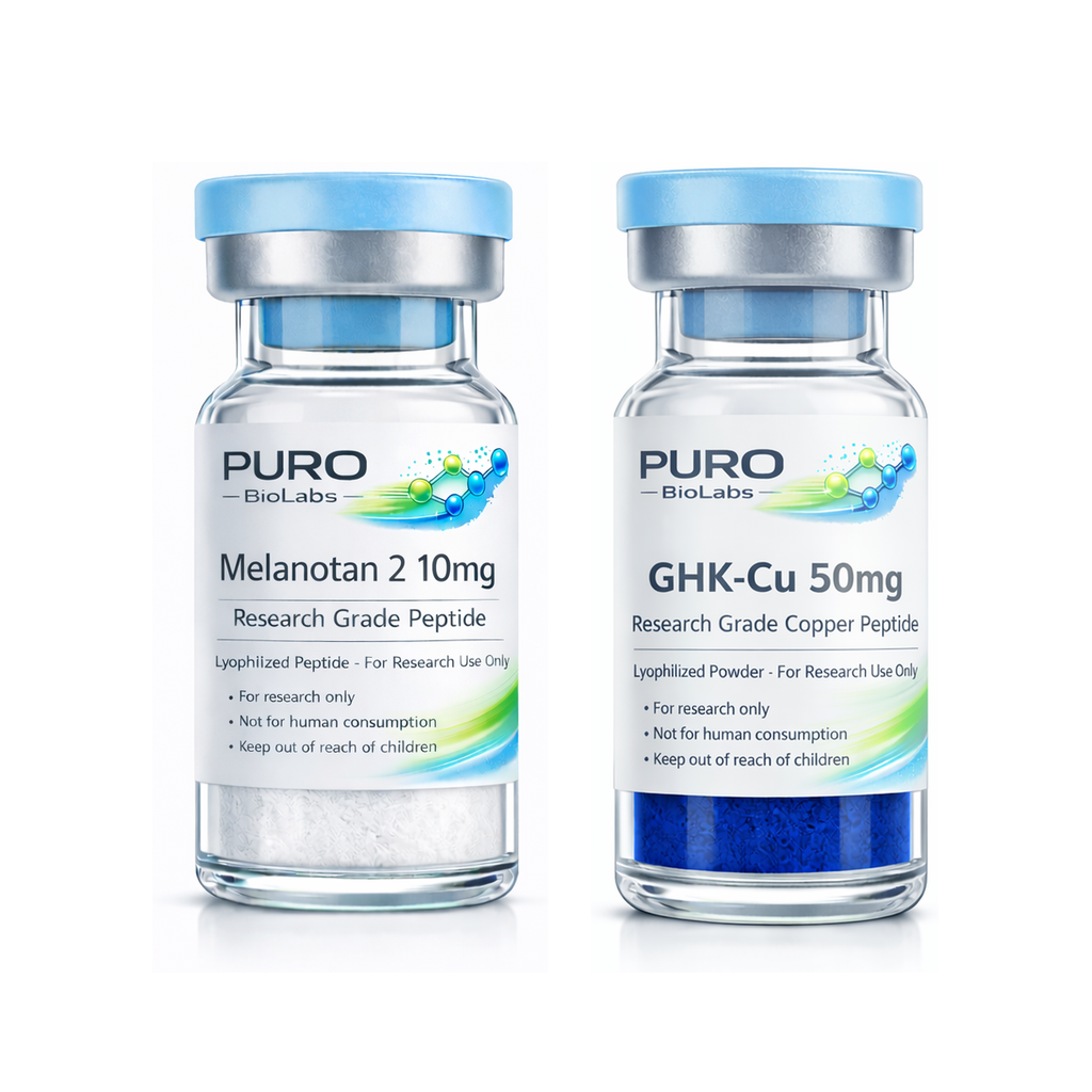 Summer Stack - Melanotan 2 and GHK-Cu vials
